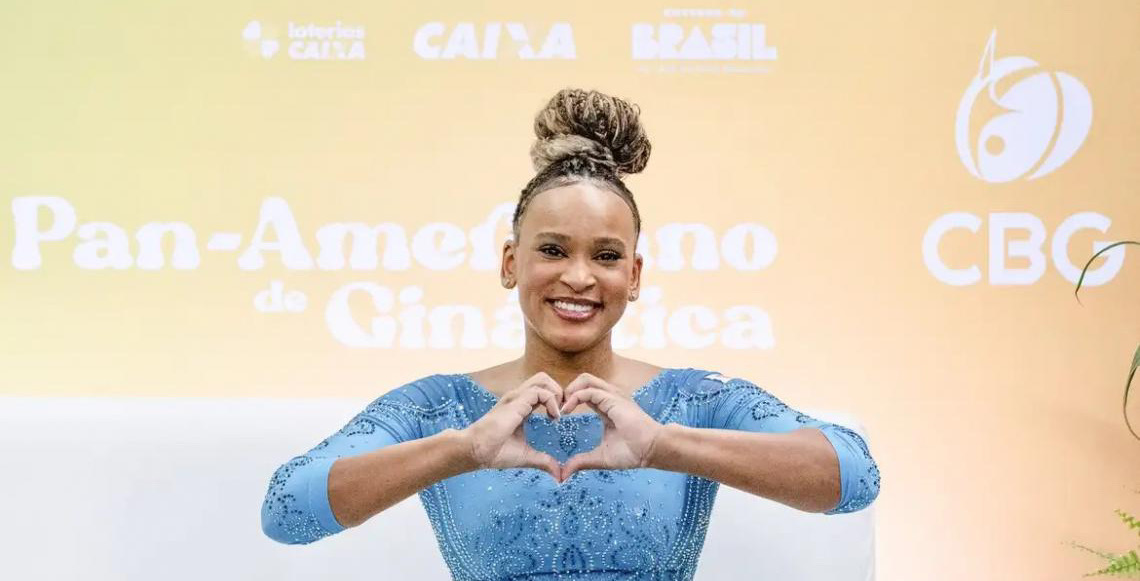 Brasileira Rebeca Andrade conquista o tri no Campeonato Mundial de Ginástica na Holanda