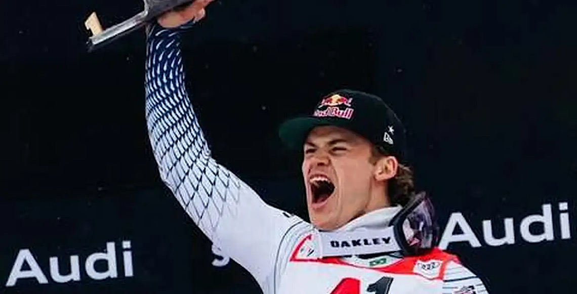 Campeão olímpico: Esquiador Lucas Pinheiro abre temporada com ouro em slalom gigante na Áustria 
