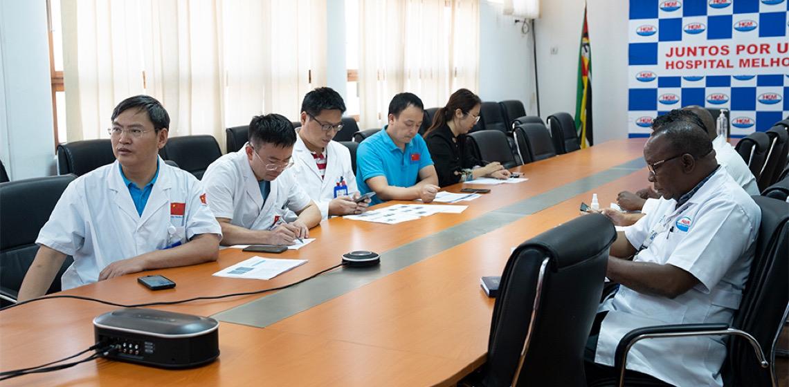 Hospitais chinês e moçambicano realizam consulta médica remota sobre casos complexos