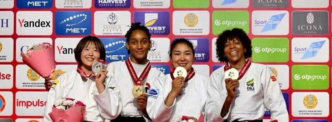 Rafaela Silva conquista 1º medalha em nova categoria; Luana também é bronze