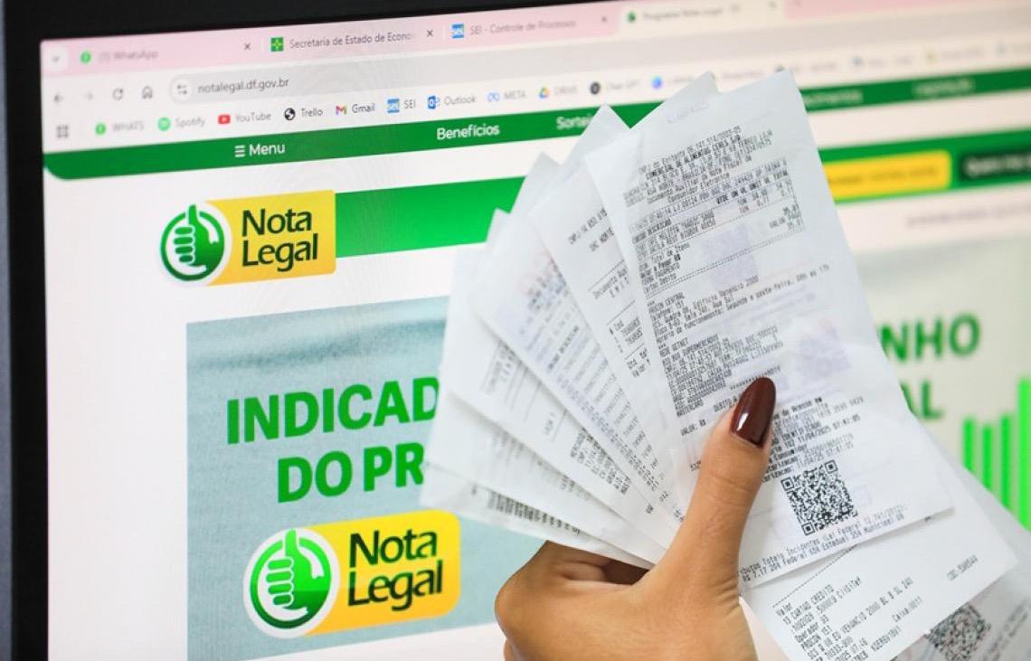 Prazo para indicar conta bancária no Nota Legal termina na sexta-feira, 4