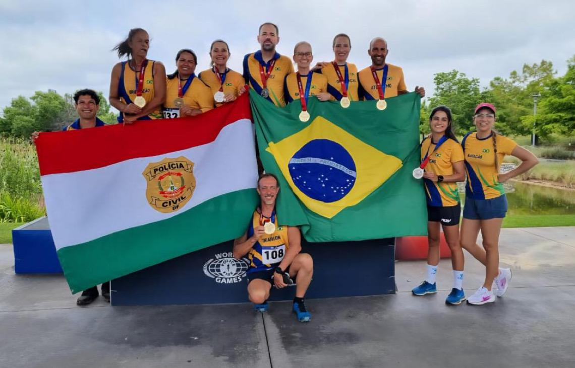Com mais de 200 medalhas em 15 modalidades, PCDF se destaca nos Jogos Mundiais de Policiais e Bombeiros