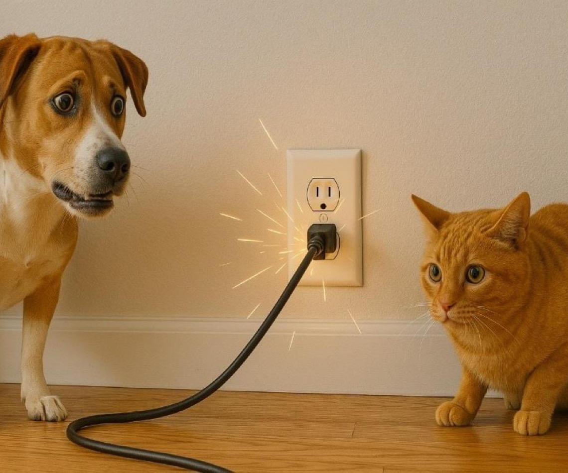 Concessionária de energia em Brasília faz alerta: Pets e eletricidade são combinação perigosa