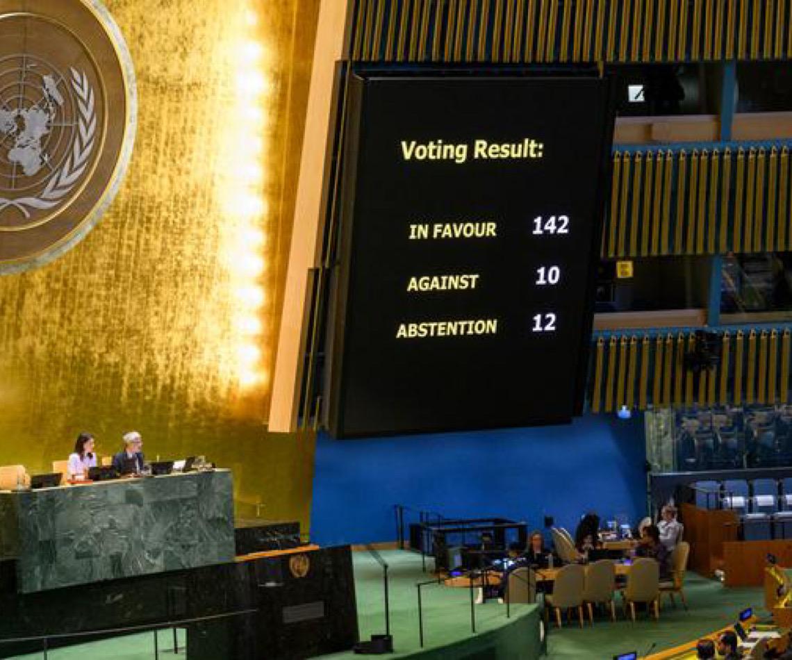 Organização das Nações Unidas aprova plano com prazos para solução de 2 Estados entre Israel e Palestina