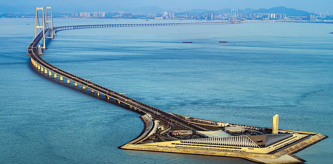 Ilha artificial na Ligação Shenzhen-Zhongshan inicia operação experimental turística