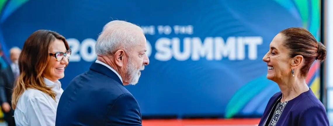Claudia Sheinbaum, presidente do México pede a Lula apoio para produção de etanol
