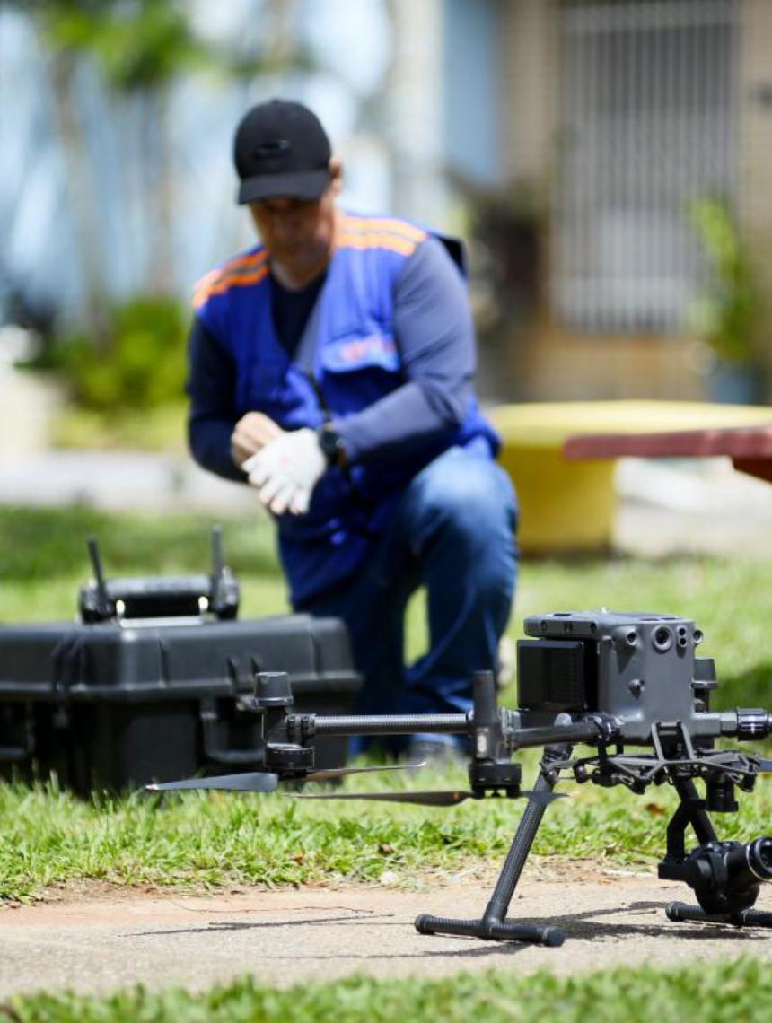 Com uso de drones, Saúde do Distrito Federal reforça combate ao mosquito da dengue