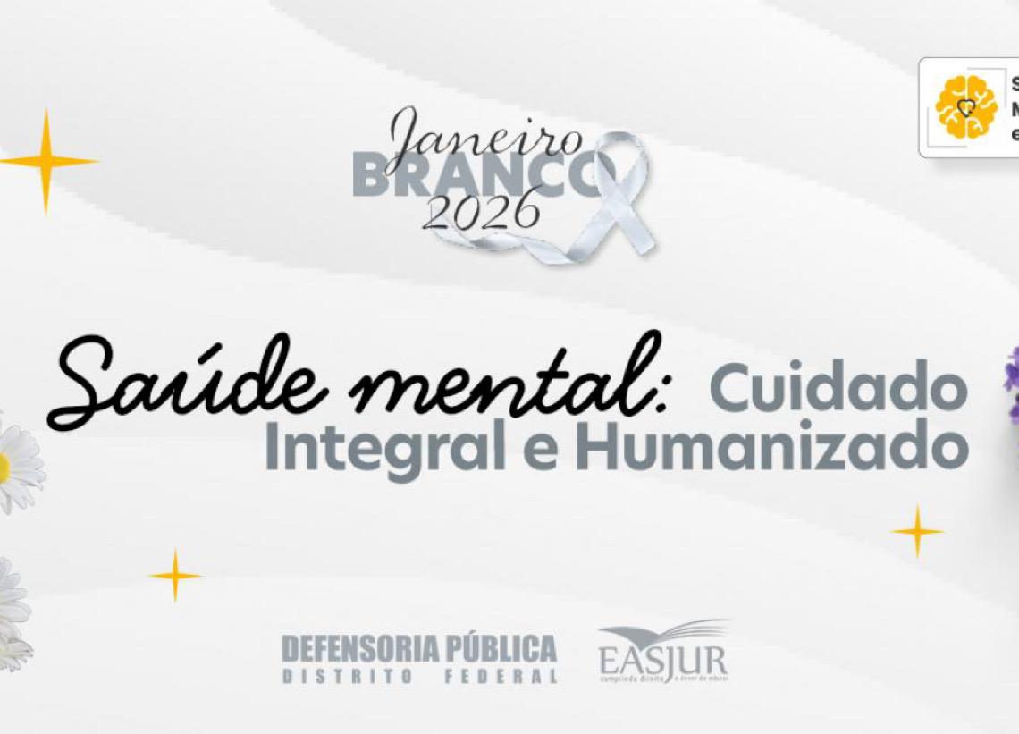 Janeiro Branco: DPDF lança curso online gratuito sobre saúde mental