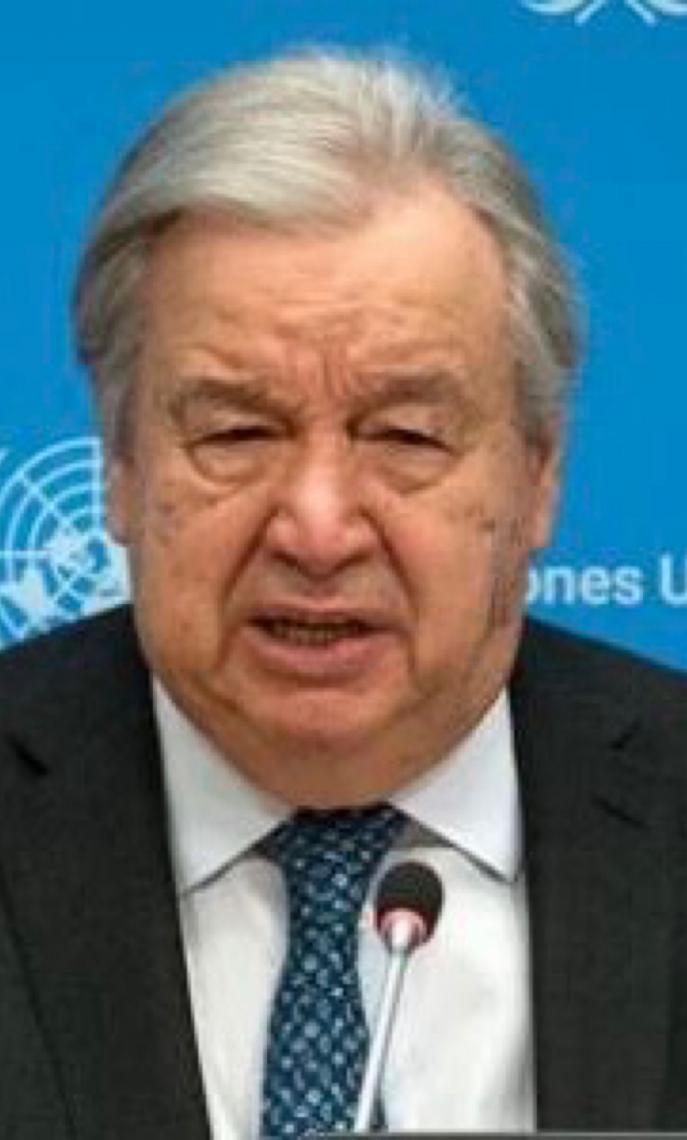 Guterres diz que chegou a hora de ver uma mulher como chefe das Nações Unidas