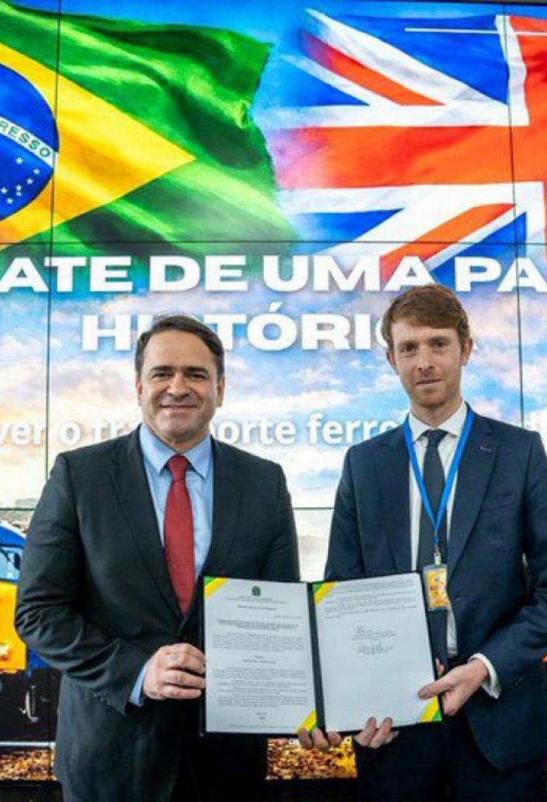 Brasil e Reino Unido firmam parceria técnica para cooperação ferroviária