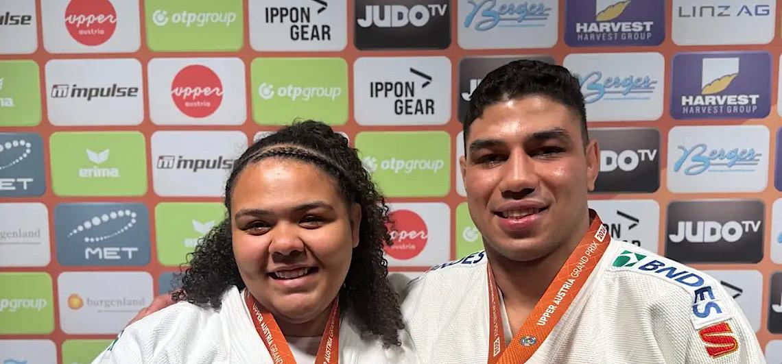 Com mais 2 pódios, Brasil encerra Grand Prix de judô com 6 medalhas 