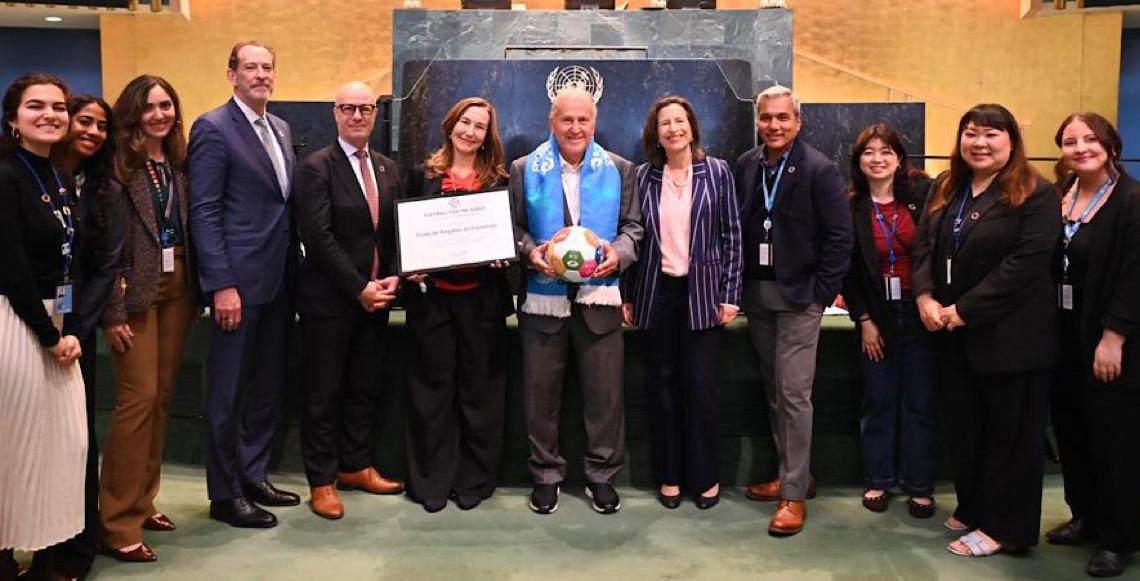 Zico e Flamengo juntam-se à iniciativa da Organização das Nações Unidas Futebol para os ODS, em Nova Iorque