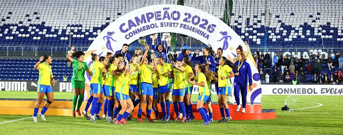 Brasil derrota Argentina e é campeão Sul-Americano Sub-17 feminino 