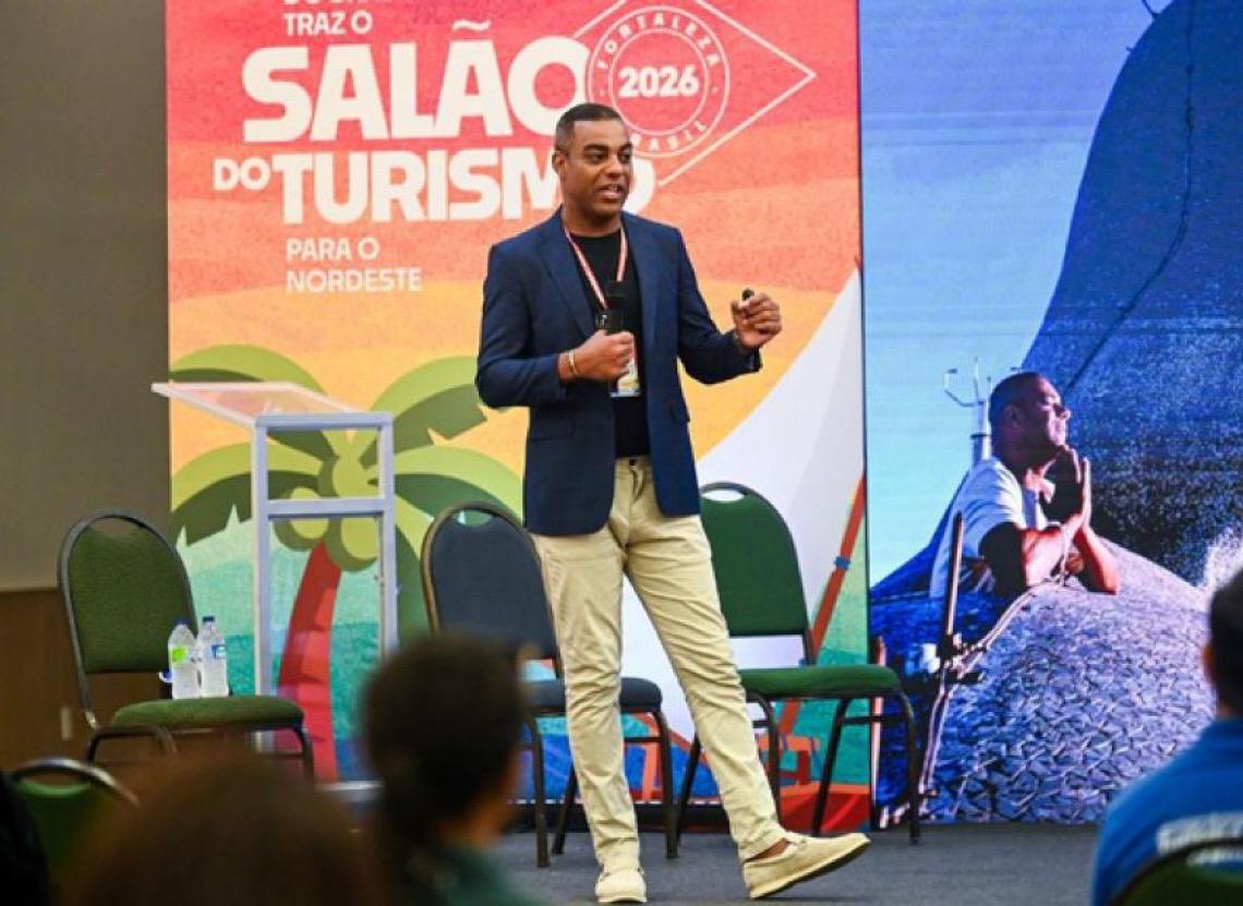 Robson Jesus, recordista do Guinness diz, no Salão do Turismo, que Brasil ‘é a bola da vez’