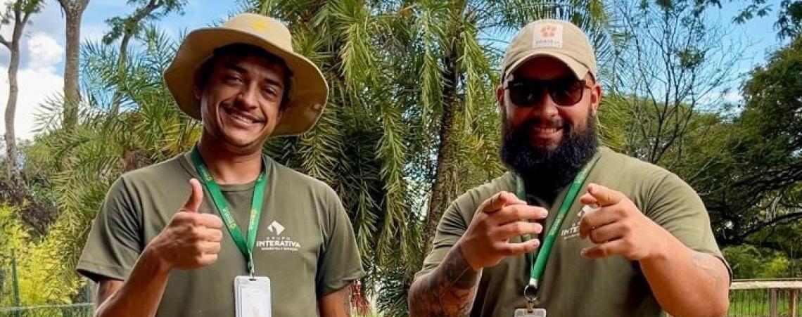 Conheça a dupla vencedora do Concurso de Tratadores do Zoológico de Brasília