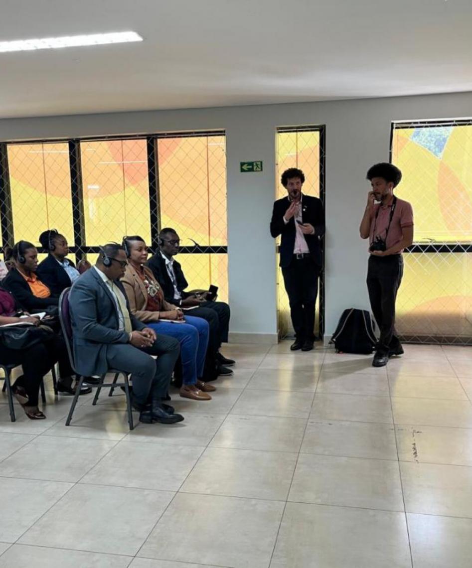 Delegação do Haiti visita a Casa da Mulher Brasileira, em Ceilândia, Distrito Federal