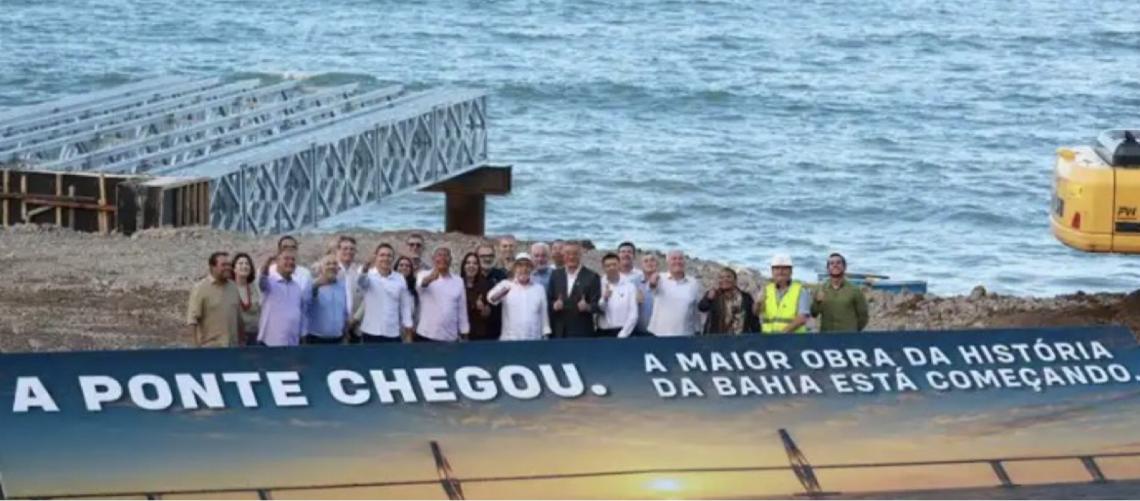 Empresa chinesa inicia construção de ponte marítima em Salvador, no Brasil