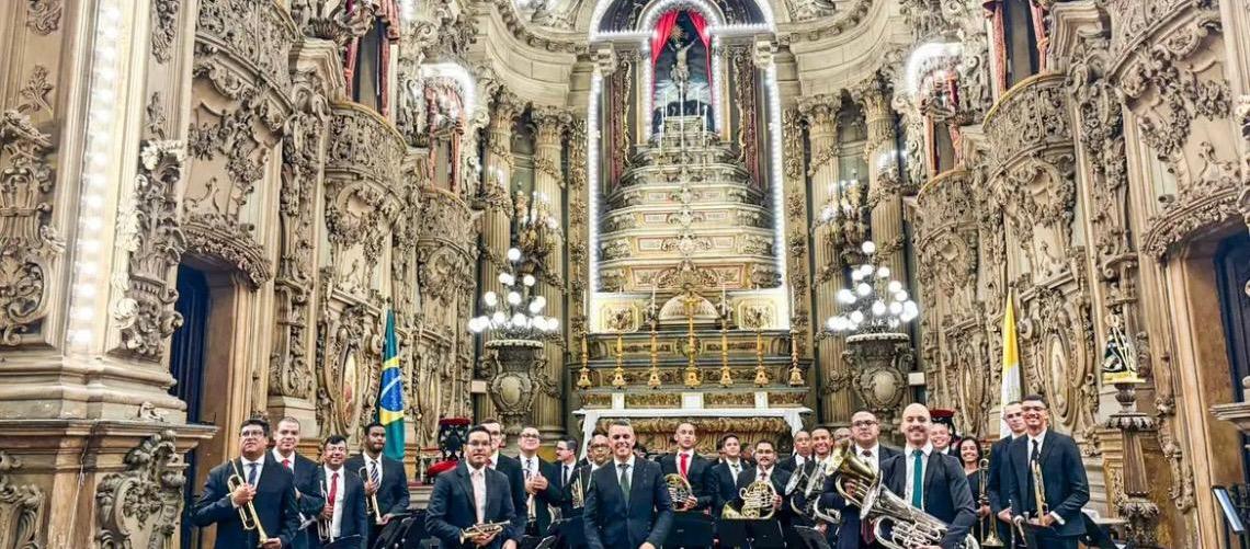 Concerto de banda em igreja no Rio de Janeiro chama atenção para encontro mundial