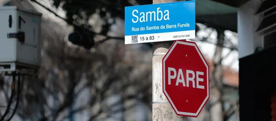 Em São Paulo, rua é renomeada em homenagem à história do samba