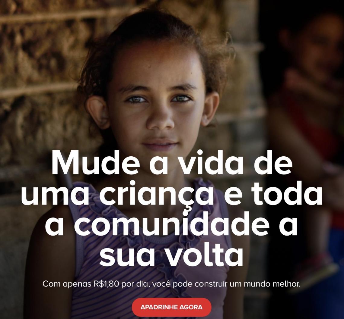 Você pode construir um mundo melhor. Apadrinhe pela ActionAid