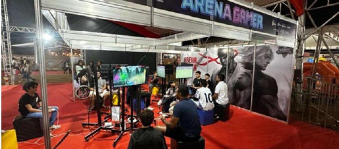 Arena Gamer leva tecnologia e experiências imersivas à 6ª Feira Nacional da Uva e do Vinho de Brasília