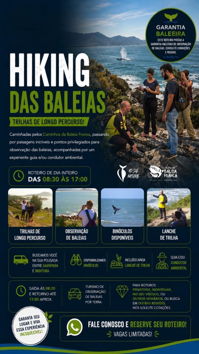 Conheça o Hiking - Caminhos da Baleia Franca
