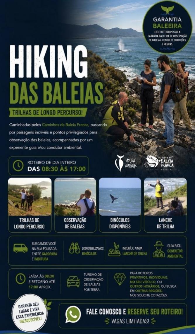 Conheça o Hiking - Caminhos da Baleia Franca