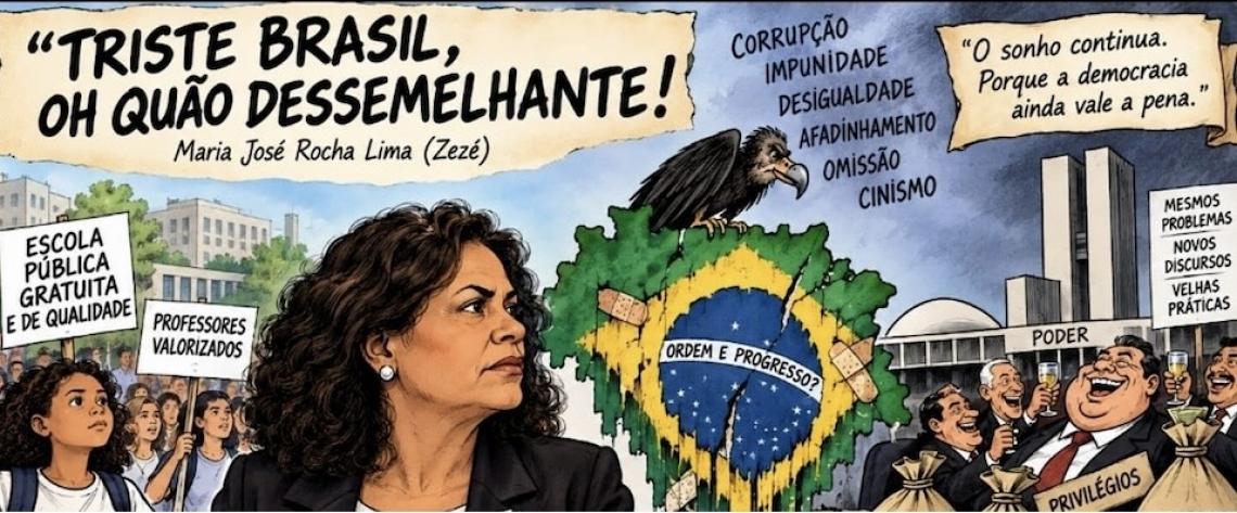Por Maria José Rocha Lima: Triste Brasil, oh quão dessemelhante!