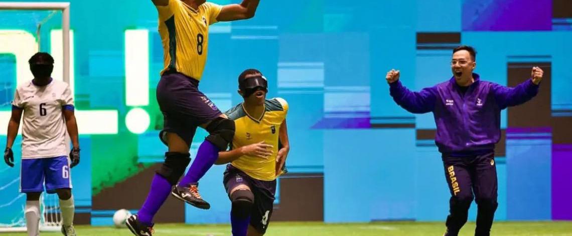 Seleção do Brasil é hepatcampeão da Copa América de futebol de cegos em São Paulo