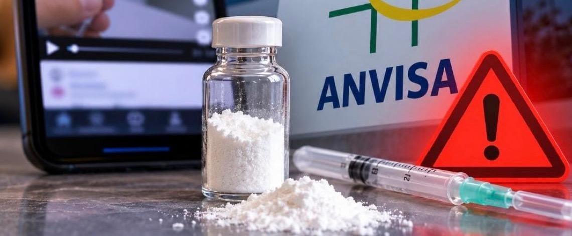 Anvisa alerta para venda irregular de tirzepatida em pó na internet